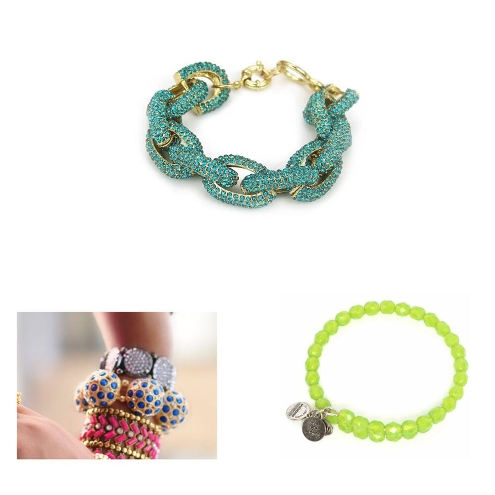 Lot Of 3 Bracelets Alex & Ani Amrita Singh Custom